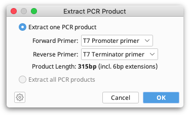 Extract PCR product