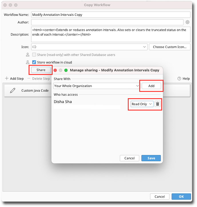 Edit Workflows