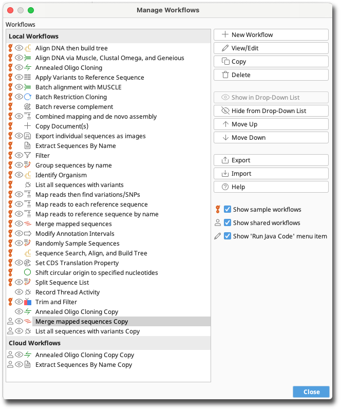 Manage Workflows